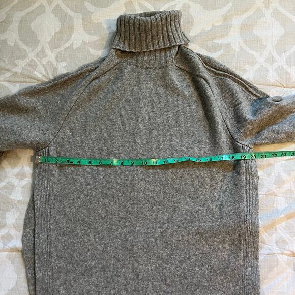 Isabel Marant gray side slit turtleneck sweater wool camel hair size 38 - Picture 7 of 11